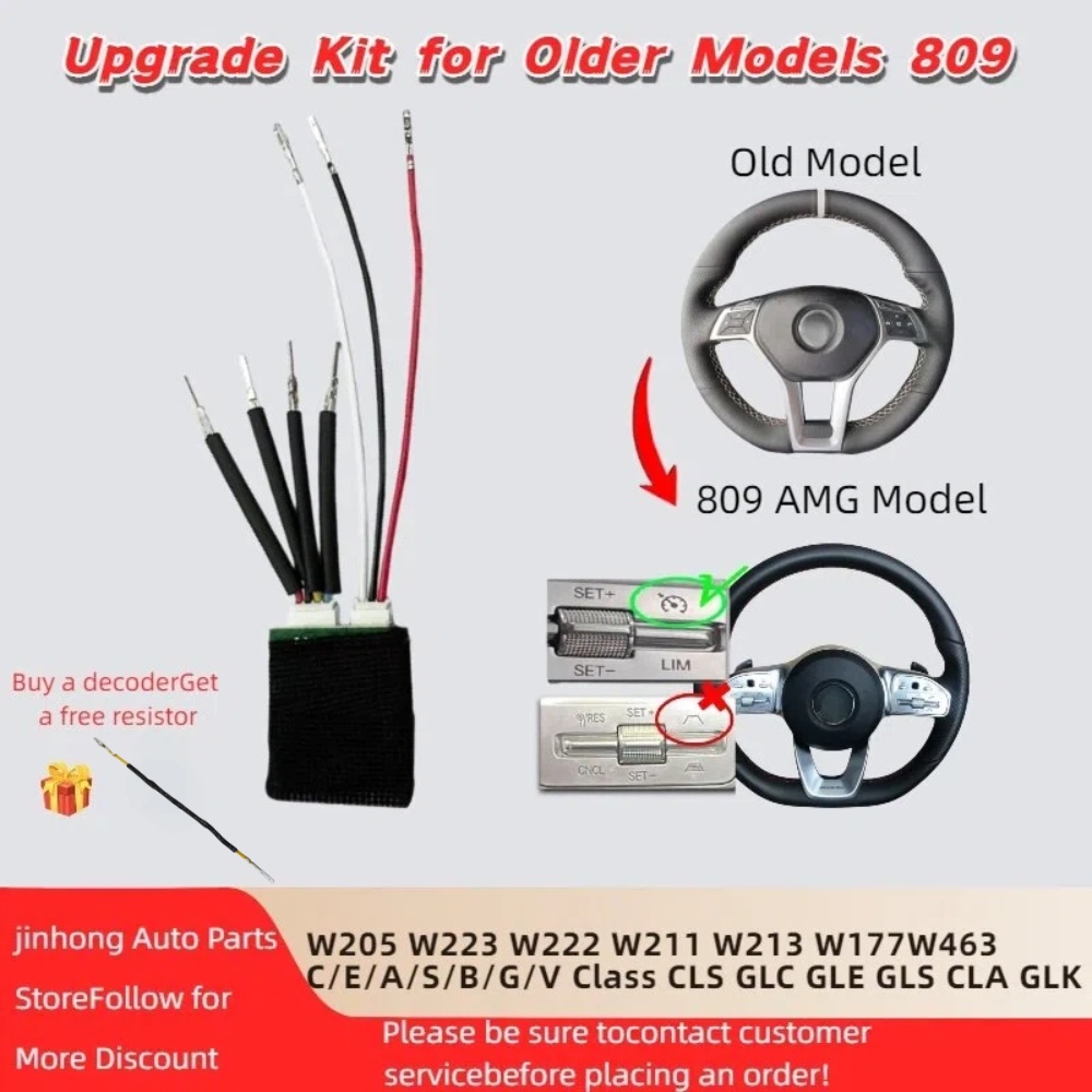 Model Kit China - Upgrade-Kit 809 für ältere Modelle, Lenkradadapter,