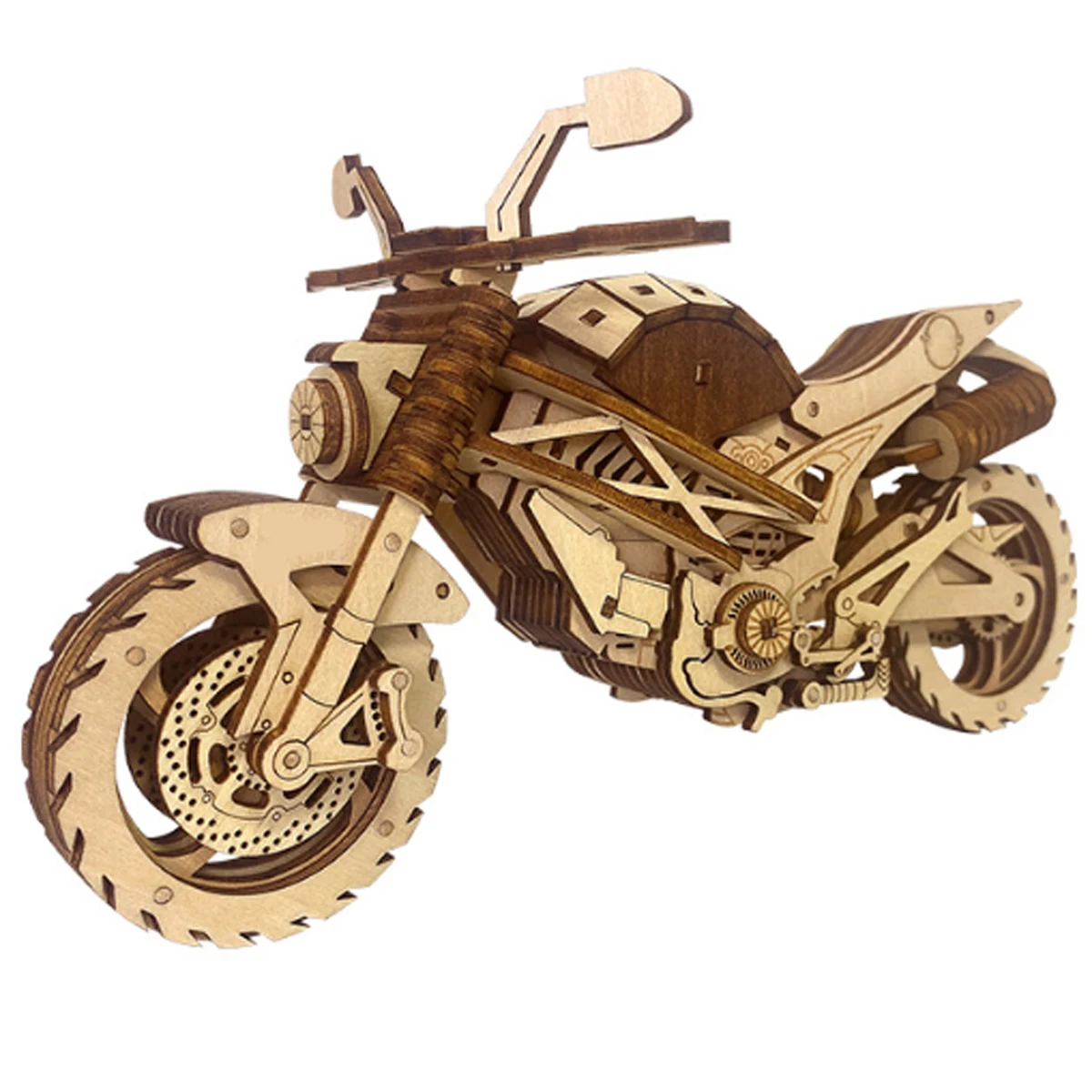 Model Kit History - Motorrad 3D Auto Holzpuzzle Maßstab Modell,