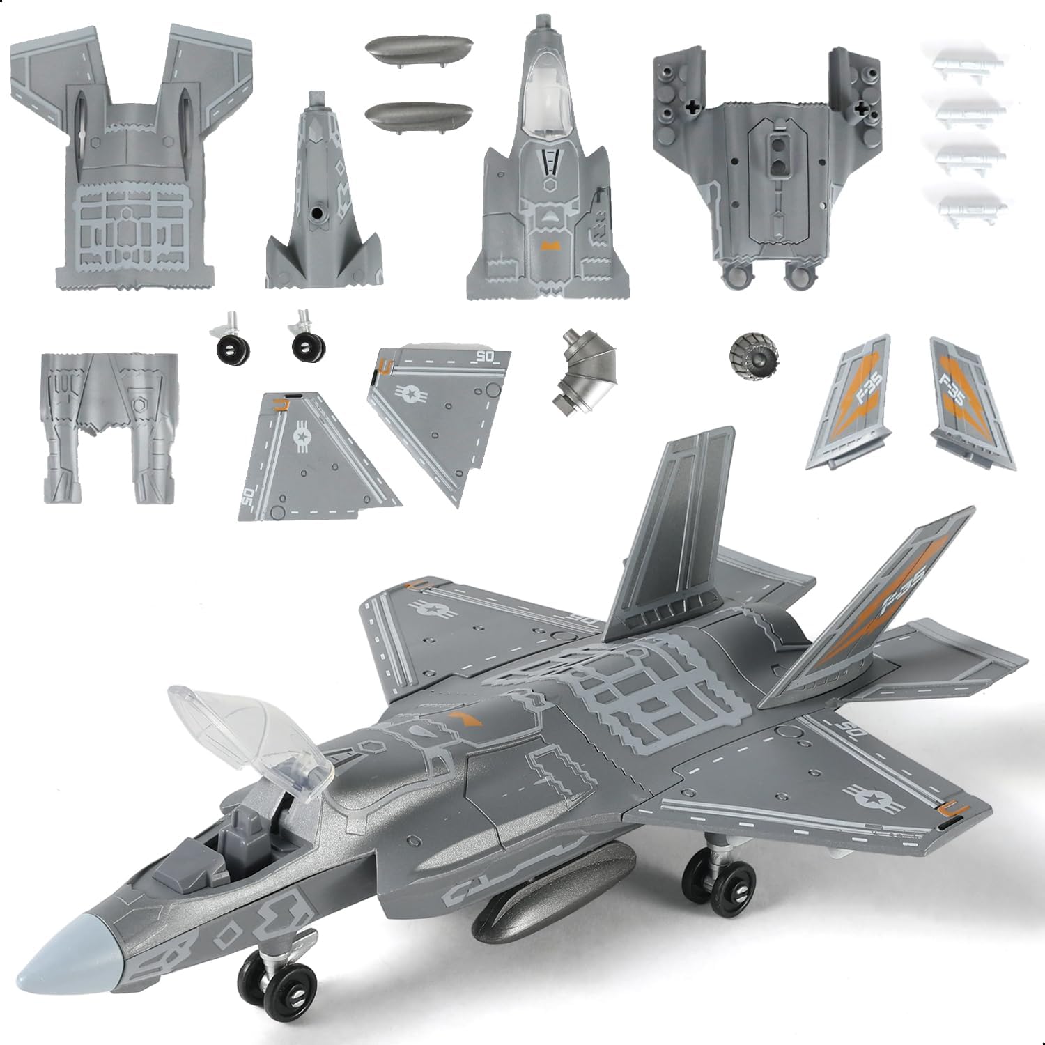 Model Kit Quick - 1:72 Maßstab F-35 Kampfjet Schnellbausatz Plastik