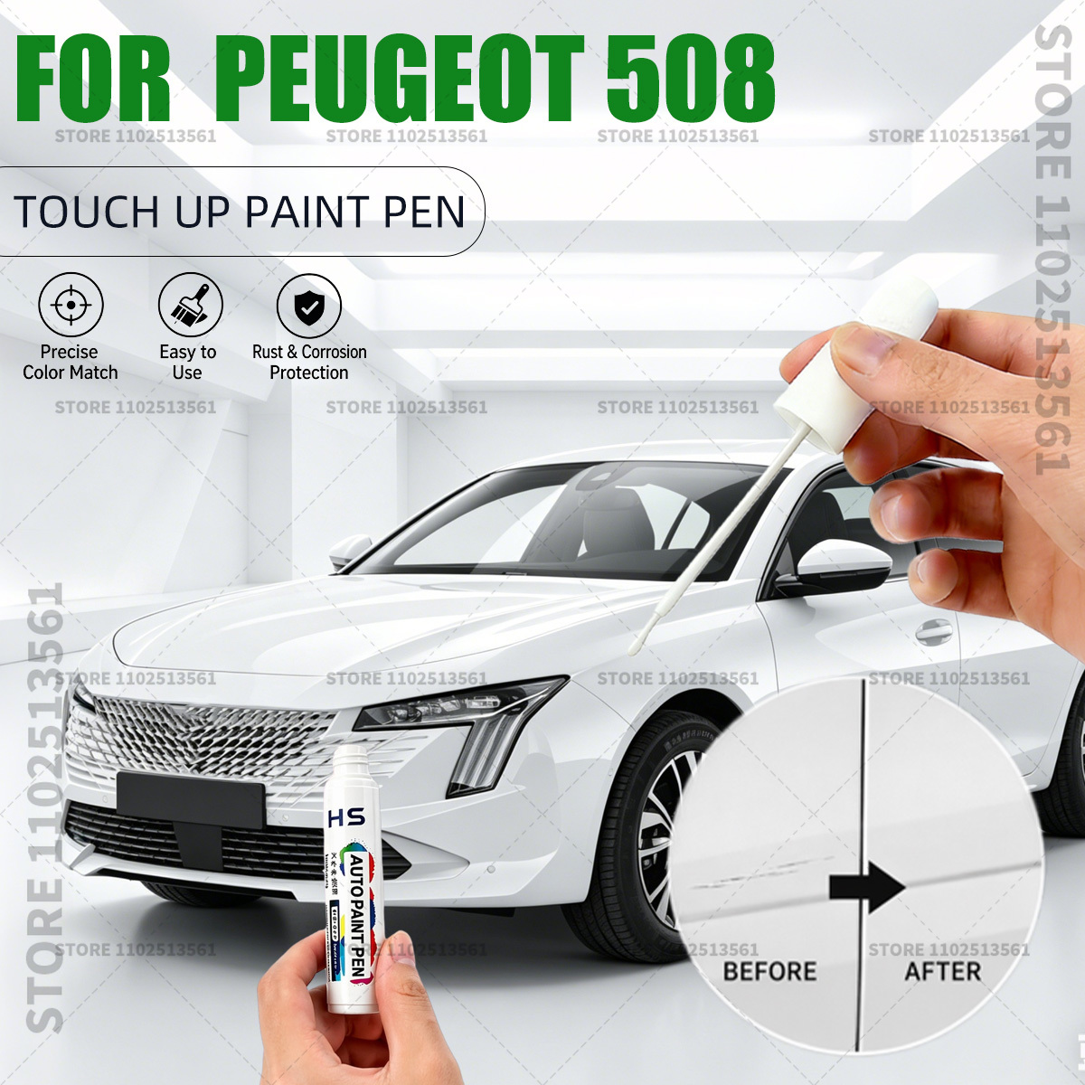 Paint Model Kit - Für Peugeot 508 Autolack-Reparaturstift: Wiederherstellung des