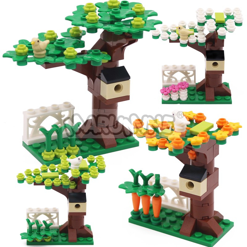 Model Kit Chemistry - MARUMINE Kleine Partikel MOC Ziegel Baumhaus