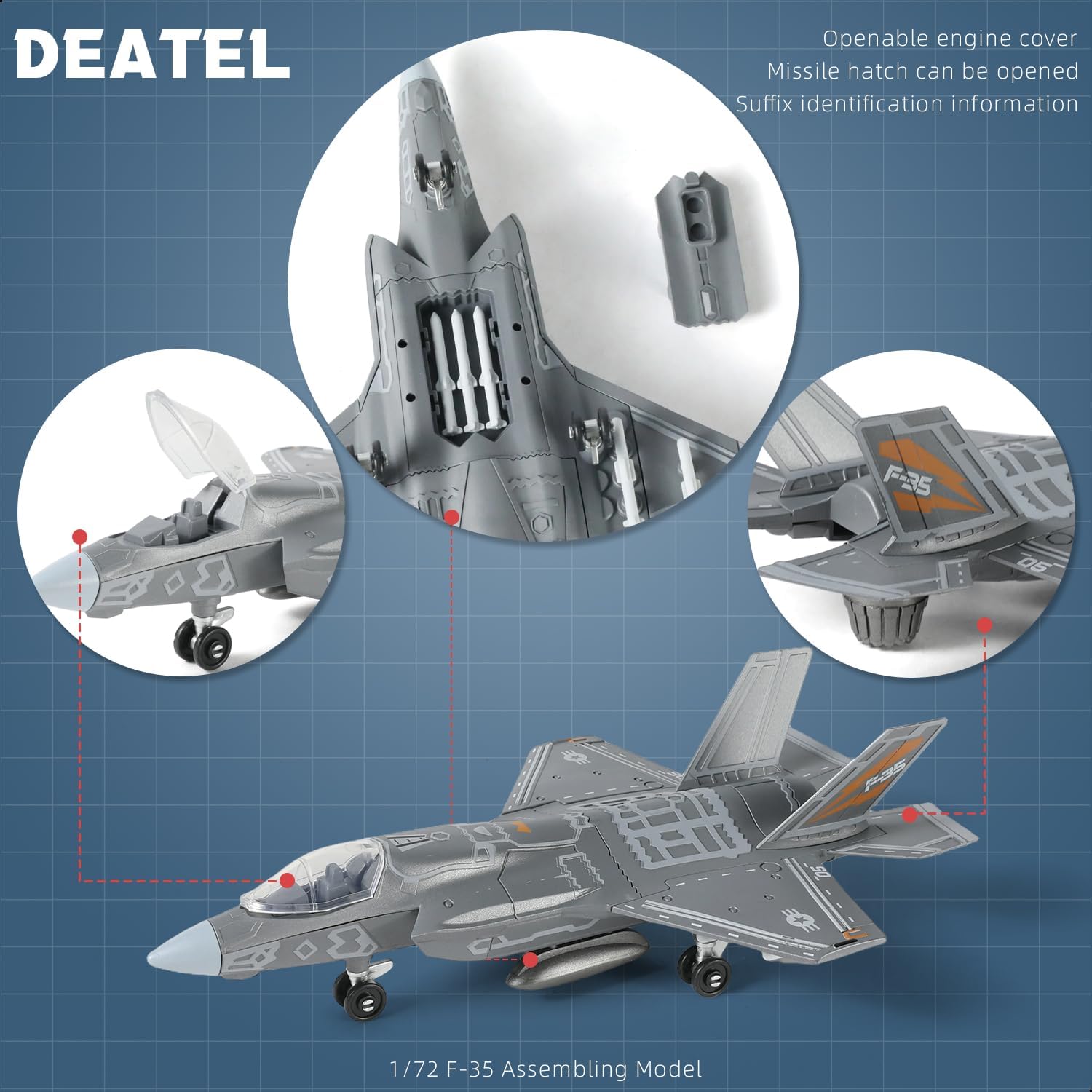 1:72 Maßstab F-35 Kampfjet Sch – Model Kit Quick Bewertung und Preis