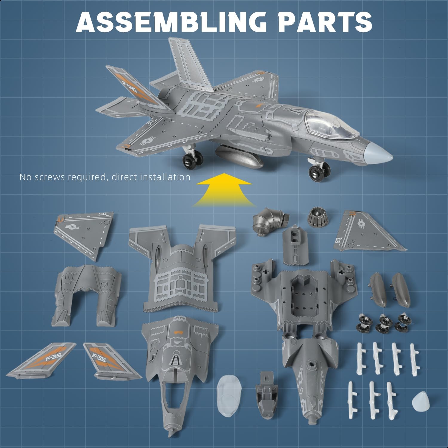 1:72 Maßstab F-35 Kampfjet Sch – Model Kit Quick Bewertung und Preis